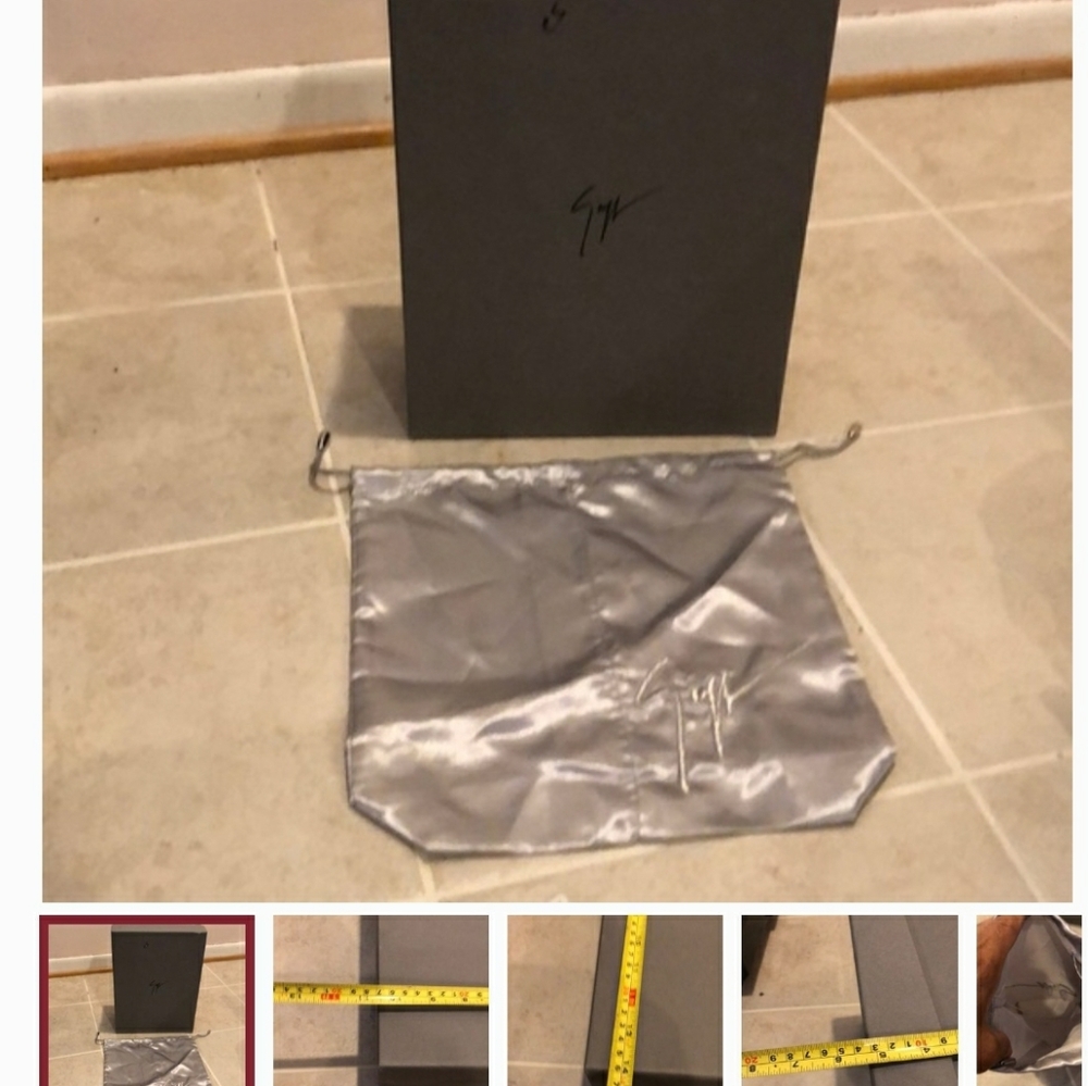 COPY - Empty Giuseppe Zanetti shoe box and more